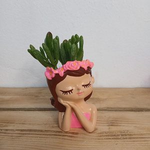 Floral Crown Girl Planter